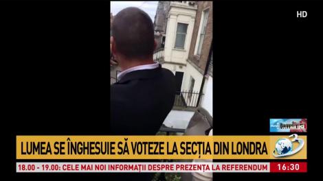 Aglomeraţie la urnele de vot din Londra