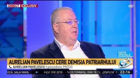 Aurelian Pavelescu cere demisia Patriarhului Daniel