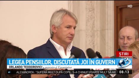 Legea pensiilor, pe masa Guvernului