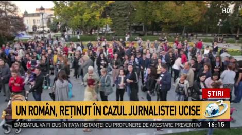 Un român, reţinut în cazul jurnalistei ucise