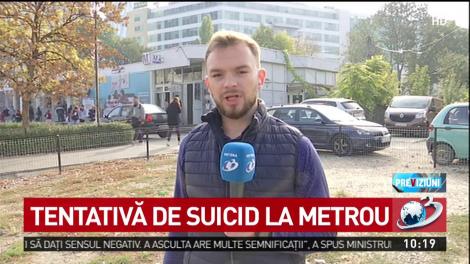 Tentativă de sinucidere la metrou