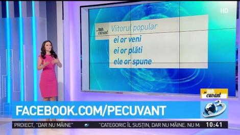 &bdquo;O să spună ei&rdquo; sau &bdquo;or să spună ei&rdquo;