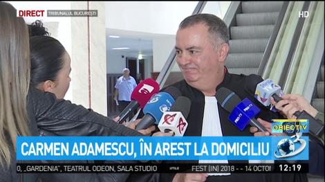 Carmen Adamescu a fost plasată &icirc;n arest la domiciliu. Avocat: Orice om e marcat după 24 de ore petrecute &icirc;n arest