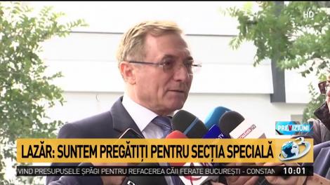 Augustin Lazăr, replică pentru ministrul Justiției: Suntem pregătiți pentru secția specială