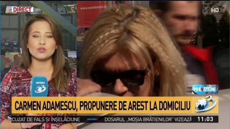 Carmen Adamescu, propunere de arest la domiciliu
