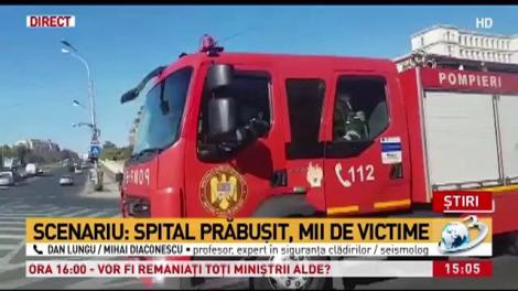 Exercițiu Seism 2018. Simulare de intervenție de cutremur major. Un nou exercițiu pentru pompieri și paramedici