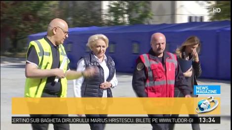 Viorica Dăncilă a ajuns la Centrul Naţional de Coordonare şi Conducere a Intervenţiei de la Ciolpani