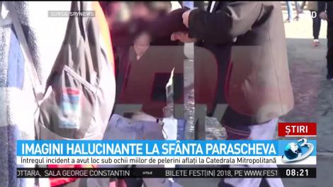 Sfânta Parascheva. Un băiat URLĂ ȘI SE ZBATE în timpul pelerinajului! Imagini ULUITOARE!