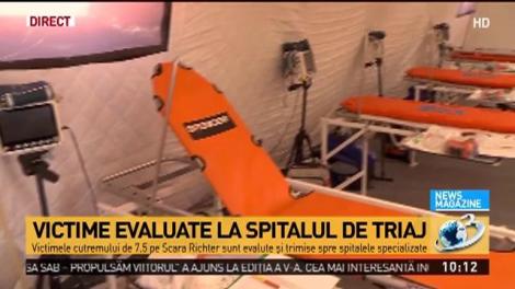 Victime evaluate la spitalul de triaj
