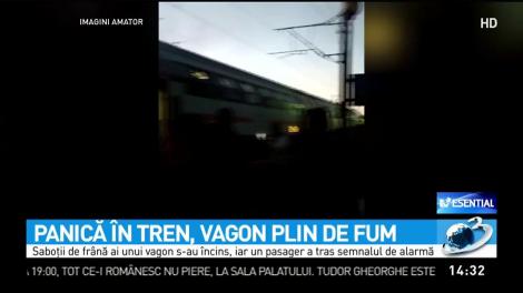 Panică &icirc;ntr-un tren care se &icirc;ndrepta către Bucureşti
