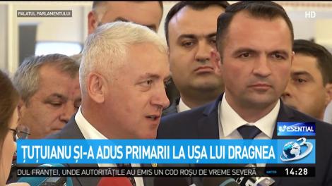 Ţuţuianu şi-a adus primarii la uşa lui Dragnea