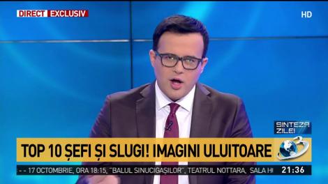 Sinteza zilei. Top 10 șefi și slugi! Imagini uluitoare. Klaus Iohannis, la Masa Tăcerii