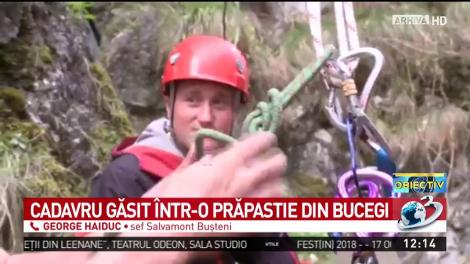 Cadavru găsit &icirc;ntr-o prăpastie din Bucegi