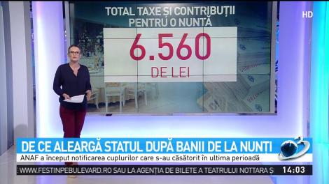 De ce aleargă statul după  banii de la nunţi