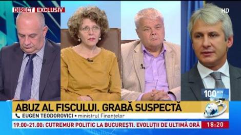 Precizările făcute de Eugen Teodorovici despre notificarea ANAF