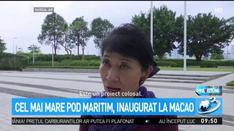 A fost inaugurat cel mai lung  pod peste mare din lume