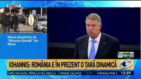 Klaus Iohannis, discurt în Parlamentul European: Europa cu două viteze nu este o soluție