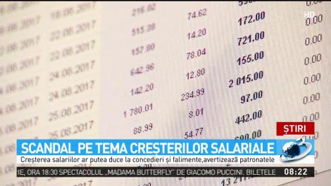 Scandal pe tema creşterilor salariale