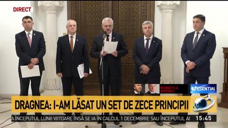 Liviu Dragnea, după consultări: În opinia noastră nu e nevoie să reluăm procesul legislativ, pentru că există acea ordonanță în Parlament