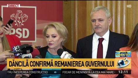 Viorica Dăncilă, despre remanierea Guvernului: „Nu este nicio listă făcută”