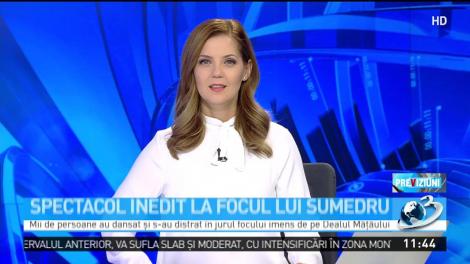 Spectacol inedit la focul lui Sumedru