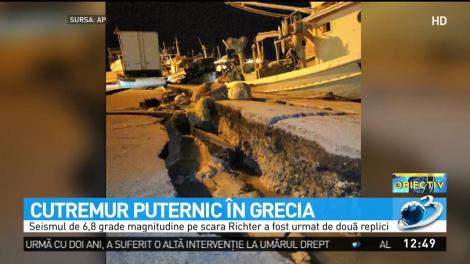 Cutremur puternic în Grecia. Seismul a avut 6,8 pe scara Richter