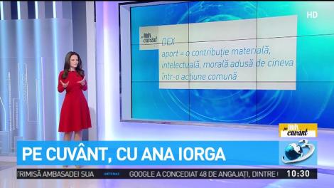 Totul despre controversata formulare &bdquo;a-şi aduce aportul"