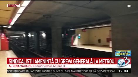Sindicaliştii ameninţă cu greva generală la metrou