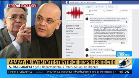 Raed Arafat, explicații după cutremur