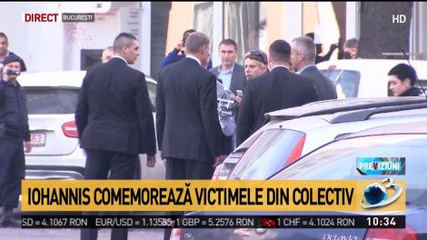 Klaus Iohannis comemorează victimele incendiului din Colectiv