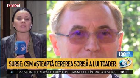 Surse CSM: Cererea lui Toader, fără temei