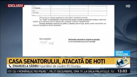 Locuinţa senatorului Niculae Bădălău, spartă de hoţi: &bdquo;Eram toţi acasă, dormeam&rdquo;