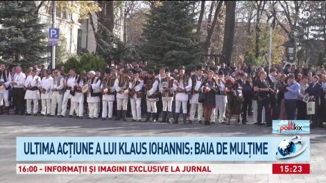 Președintele Klaus Iohannis, fotomodel de ocazie