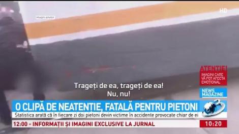 O clipă de neatenție poate fi fatală pentru pietoni! Numărul  ACCIDENTELOR pe lună este îngrijorător