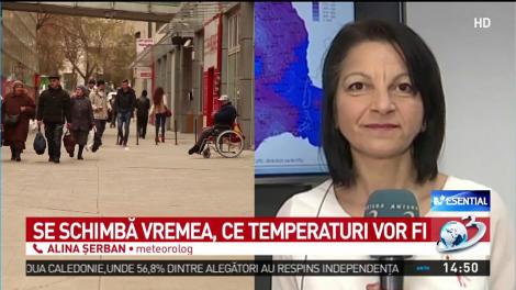 Se schimbă vremea, ce temperaturi vor fi