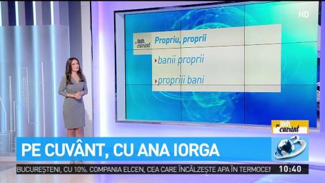 Pe cuv&acirc;nt, cu Ana Iorga. C&acirc;nd scriem corect cu un singur ''i''
