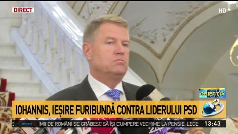 Iohannis: Dragnea este un infractor care s-a căţărat &icirc;n v&acirc;rful partidului şi al statului