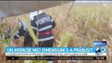 Un avion de mici dimensiuni s-a prăbușit &icirc;n județul Argeș