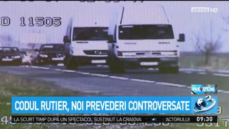 Codul Rutier, noi prevederi controversate