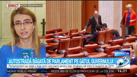 Autostradă băgată de Parlament pe gâtul Guvernului