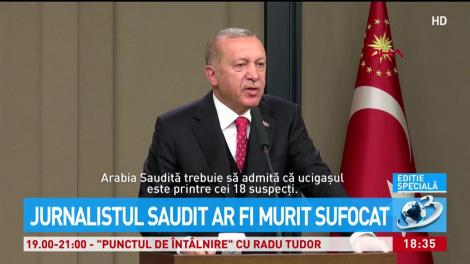 Jurnalistul saudit ar fi murit sufocat