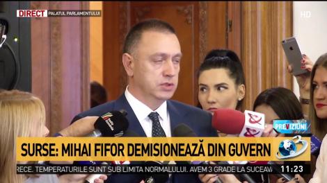 Mihai Fifor demisionează din Guvern