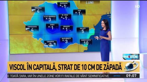 Vremea 19 noiembrie. Ninsori puternice și viscol