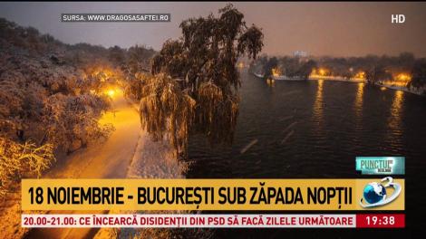 București, sub zăpadă