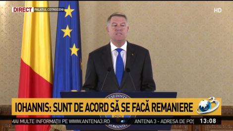 Klaus Iohannis respinge numirile Olguței Vasilescu și a lui Ilan Laufer &icirc;n noul guvern Dăncilă: Nu le consider potrivite!