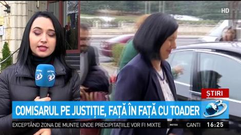 Comisarul European pe Justiţie, faţă &icirc;n faţă cu Toader