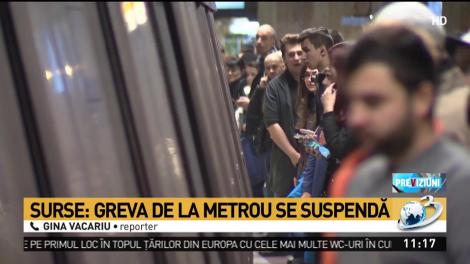 Surse: Greva de la metrou, suspendată