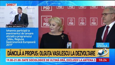 Viorica Dăncilă a fost &icirc;ntrebată cum explică faptul că Olguţa Vasilescu are competenţe pentru trei ministere. Cum a răspuns