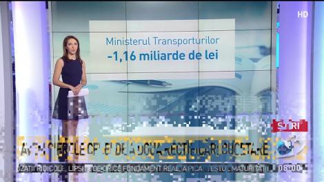 A doua rectificare bugetară din 2018. Mai puţini bani pentru Transporturi şi Educaţie