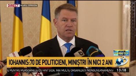 Klaus Iohannis, despre guvernarea PSD-ALDE: Nu va mai exista nicio schimbare până după 1 decembrie